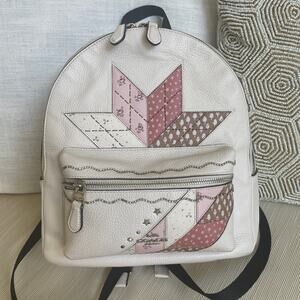 Coach Prairie Rivets Patchwork Backpack F66935 Leather Collectible